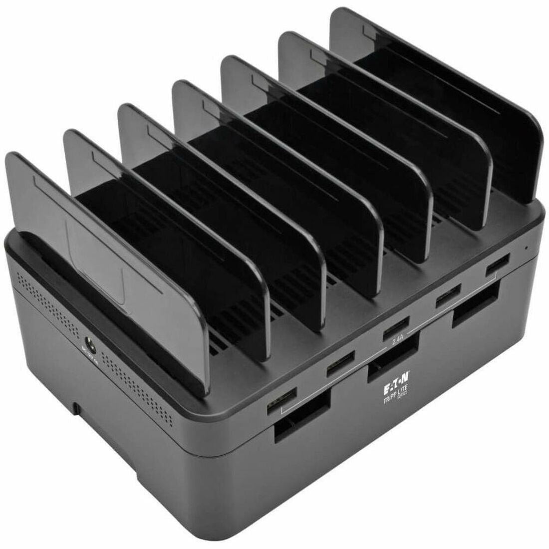 Eaton Tripp Lite Series 5-Port USB Charging Station with Built-In Device Storage, 12V 4A (48W) USB Charger Output - U280-005-ST