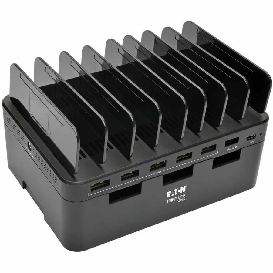 Eaton Tripp Lite Series 7-Port USB Charging Station with Quick Charge 3.0, USB-C Port, Device Storage, 5V 4A (60W) USB Charge Output - U280-007-CQC-ST