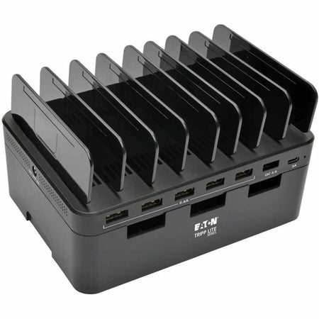 Eaton Tripp Lite Series 7-Port USB Charging Station with Quick Charge 3.0, USB-C Port, Device Storage, 5V 4A (60W) USB Charge Output - U280-007-CQC-ST