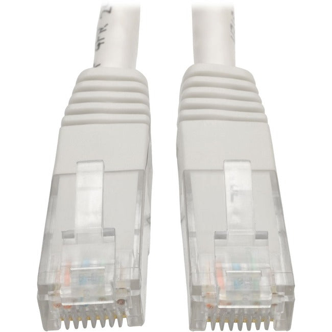 Eaton Tripp Lite Series Cat6 Gigabit Molded (UTP) Ethernet Cable (RJ45 M/M), PoE, White, 3 ft. (0.91 m) - N200-003-WH