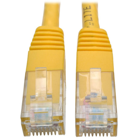 Eaton Tripp Lite Series Cat6 Gigabit Molded (UTP) Ethernet Cable (RJ45 M/M), PoE, Yellow, 15 ft. (4.57 m) - N200-015-YW