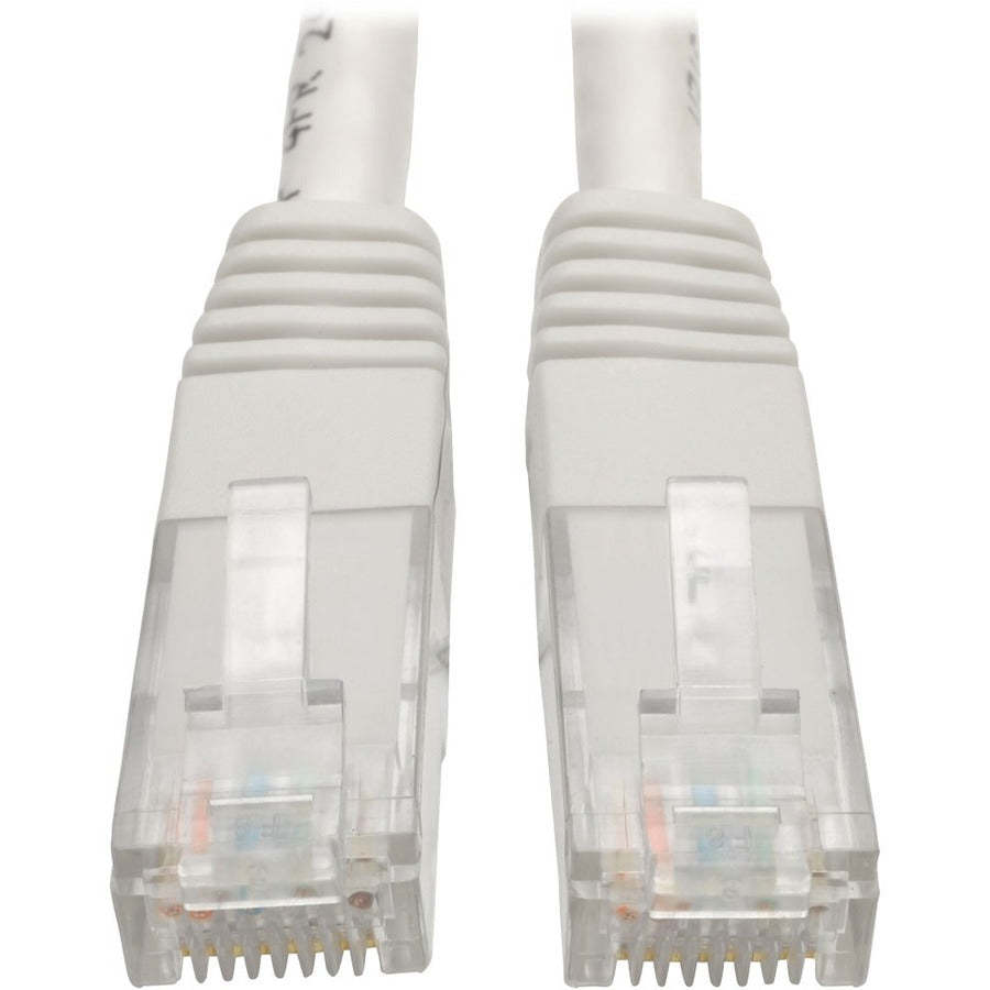 Eaton Tripp Lite Series Cat6 Gigabit Molded (UTP) Ethernet Cable (RJ45 M/M), PoE, White, 25 ft. (7.62 m) - N200-025-WH