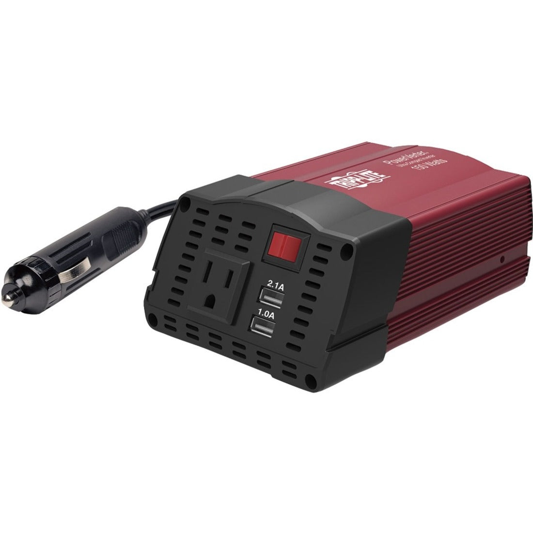 Eaton Tripp Lite Series 150W PowerVerter Ultra-Compact Car Inverter with AC Outlet and 2 USB Charging Ports - PV150USB