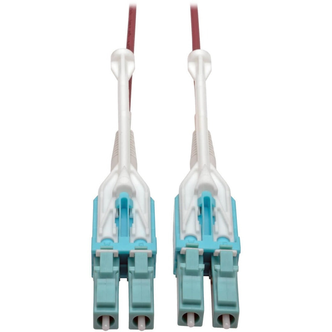 Eaton Tripp Lite Series 10G Duplex Multimode 50/125 OM4 LSZH Fiber Optic Cable (LC/LC), Push/Pull Tabs, Magenta, 5 m - N821-05M-MG-T