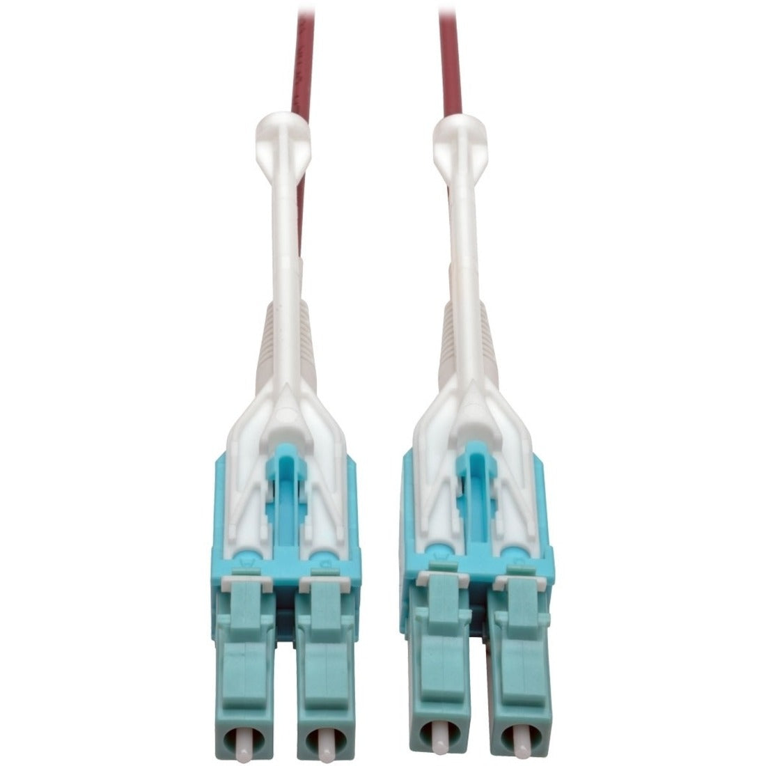 Tripp Lite by Eaton 10G Duplex Multimode 50/125 OM4 LSZH Fiber Optic Cable (LC/LC) Push/Pull Tabs Magenta 10 m - N821-10M-MG-T