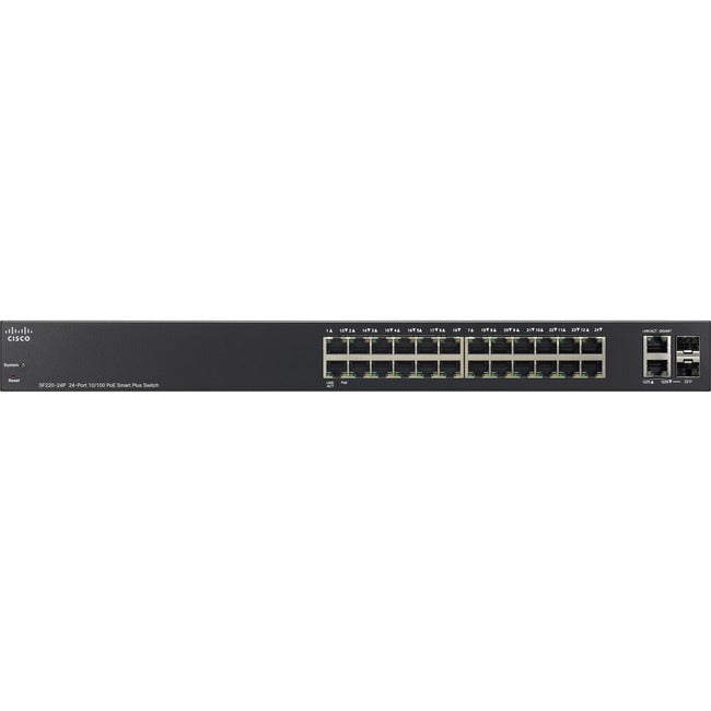 Cisco SF220-24P 24-Port 10/100 PoE Smart Plus Switch - SF220-24P-K9-NA-RF