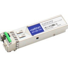 AddOn MSA and TAA Compliant 10GBase-BX SFP+ Transceiver (SMF, 1490nmTx/1550nmRx, 80km, LC, DOM) - SFP-10GB-BX-U-80-AO