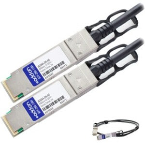 AddOn HP Compatible TAA Compliant 40GBase-CU QSFP+ to QSFP+ Direct Attach Cable (Passive Twinax, 2m) - JG326A-2M-AO