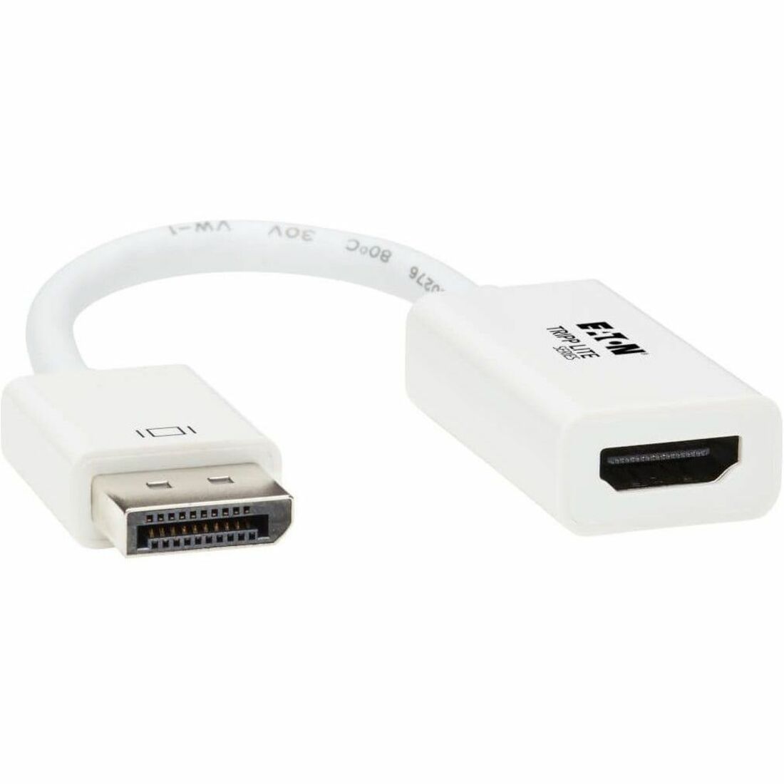 Eaton Tripp Lite Series DisplayPort to HDMI Active Adapter Video Converter (M/F), 4K 60 Hz, DP 1.2, HDCP 2.2, 6 in. - P136-06N-H2V2