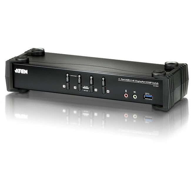 ATEN 4-Port USB 3.0 4K DisplayPort KVMP Switch-TAA Compliant - CS1924