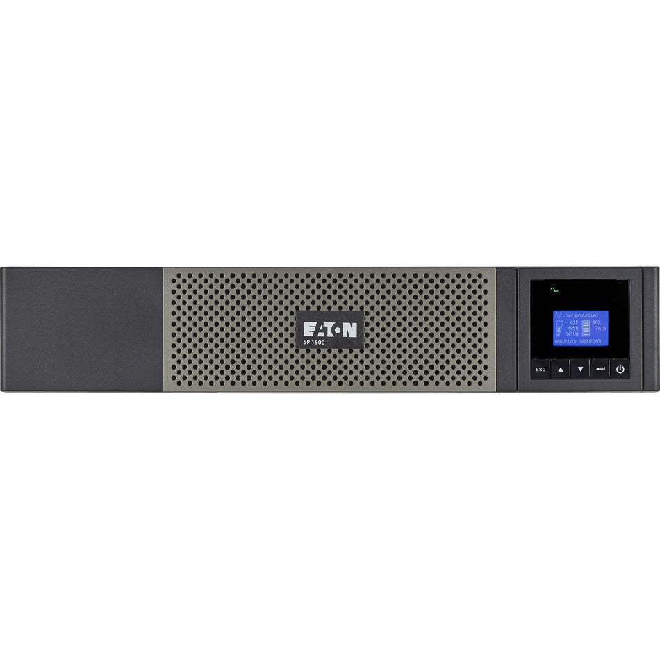 Eaton 5P UPS 1440VA 1100W 120V Line-Interactive UPS, 5-15P, 10x 5-15R Outlets, 16-Inch Depth, True Sine Wave, Cybersecure Network Card Option, 2U - 5P1500RC