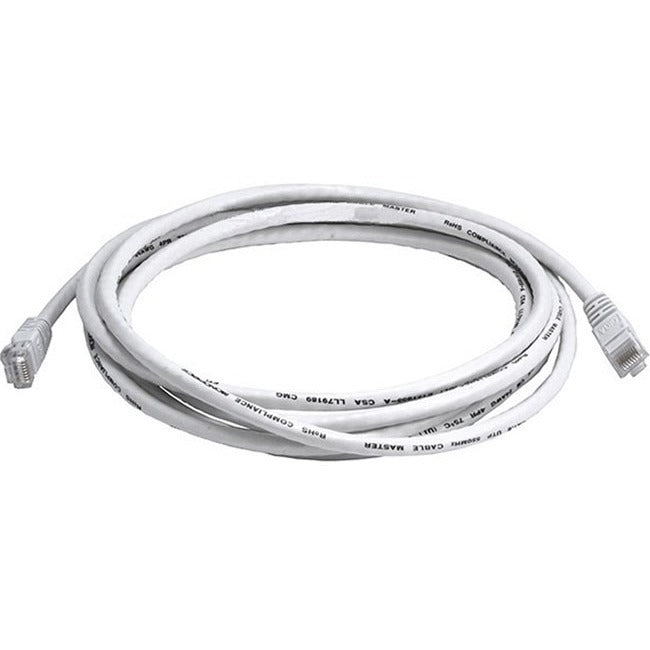 Monoprice Cat6 24AWG UTP Ethernet Network Patch Cable, 10ft White - 3442