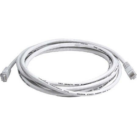 Monoprice Cat6 24AWG UTP Ethernet Network Patch Cable, 10ft White - 3442