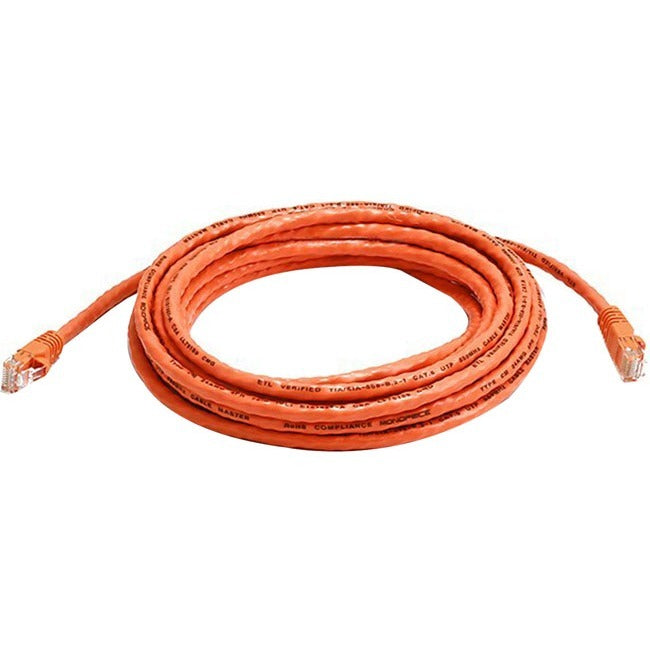 Monoprice Cat6 24AWG UTP Ethernet Network Patch Cable, 14ft Orange - 3415