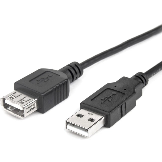 Rocstor Premium 6 ft USB 2.0 Extension Cable A Male to A Female - M/F - USB - 6 ft - 1 Pack - 1 x Type A Male - 1 x Type A Female -Black - USB A MALE TO A FEMALE CABLE - Y10C117-B1