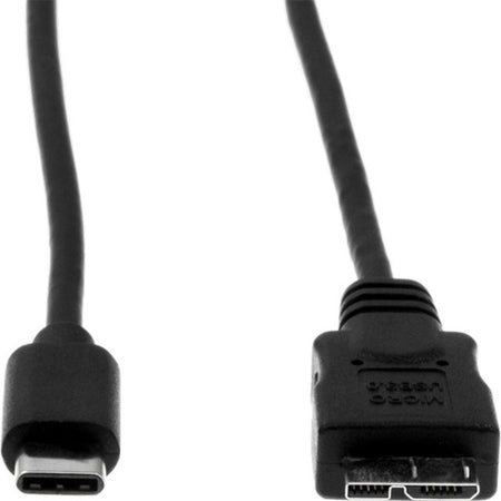 Rocstor Premium USB-C to Micro-B Cable 3ft (1m) - M/M - USB 3.0 - USB Type-C to Micro-USB Cable - USB for External Hard Drive, Tablet, Notebook - 3 ft - 1 Pack - 1 x Type C Male USB - 1 x Type B Male Micro USB - Nickel Plated - Shielding - Black CABLE 1M - Y10C146-B1