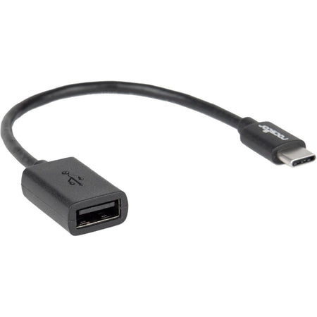 Rocstor Premium 6" USB-C to USB-A Adapter M/F - USB 2.0 - USB Type C to A Converter - For use of USB C devices such as Macbook Pro, MacBook, Chromebook, and other USB-C devices - 1 Pack - 1 x USB Type C Male - 1 x USB Type A Female - Black Adapter - Y10C142-B1
