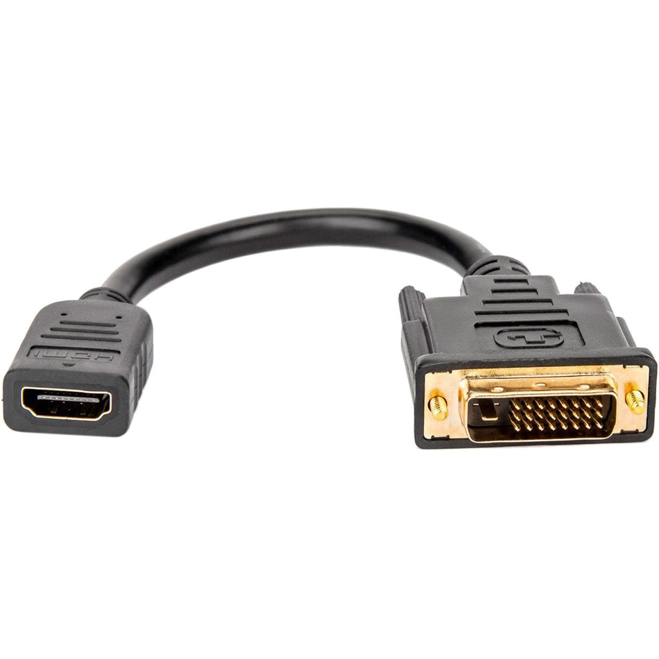 Rocstor HDMI to DVI-D Video Cable Adapter - 8in - HDMI Female to DVI Male - Y10C123-B1