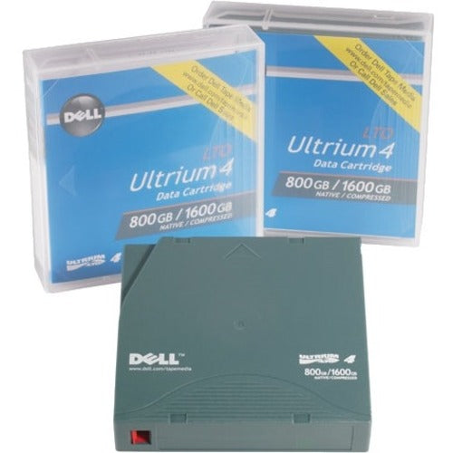 Dell-IMSourcing Tape Media for LTO4-120 Tape Drive, 800GB/1.6TB, 1 Pack Customer Kit - 3414640