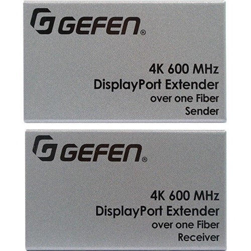 Gefen Ultra HD 600MHz DisplayPort 1.2 Extender over one SC-Terminated FiberOptic Cable - EXT-DP-4K600-1SC