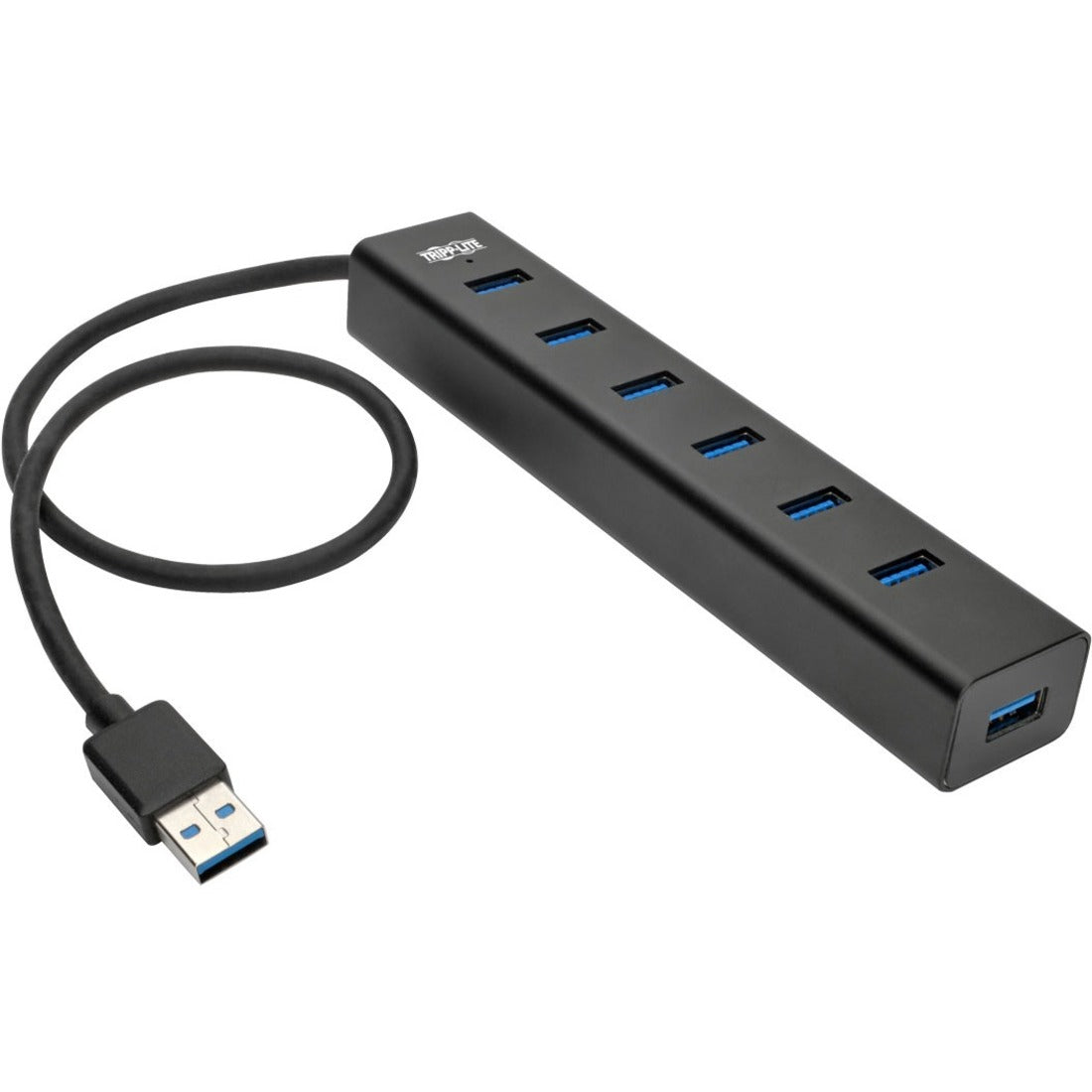 Tripp Lite by Eaton 7-Port USB 3.0 SuperSpeed Hub / Splitter Portable Mini Aluminum 5 Gbps - U360-007-AL