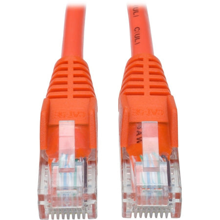 Tripp Lite by Eaton Cat5e 350 MHz Snagless Molded (UTP) Ethernet Cable (RJ45 M/M) PoE - Orange 5 ft. (1.52 m) - N001-005-OR