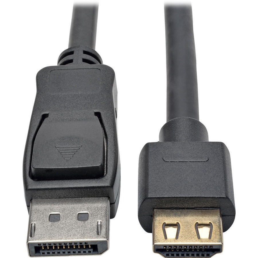 Eaton Tripp Lite Series DisplayPort 1.2 to HDMI Active Adapter Cable (M/M), 4K 60 Hz, Gripping HDMI Plug, HDCP 2.2, 3 ft. (0.9 m) - P582-003-HD-V2A