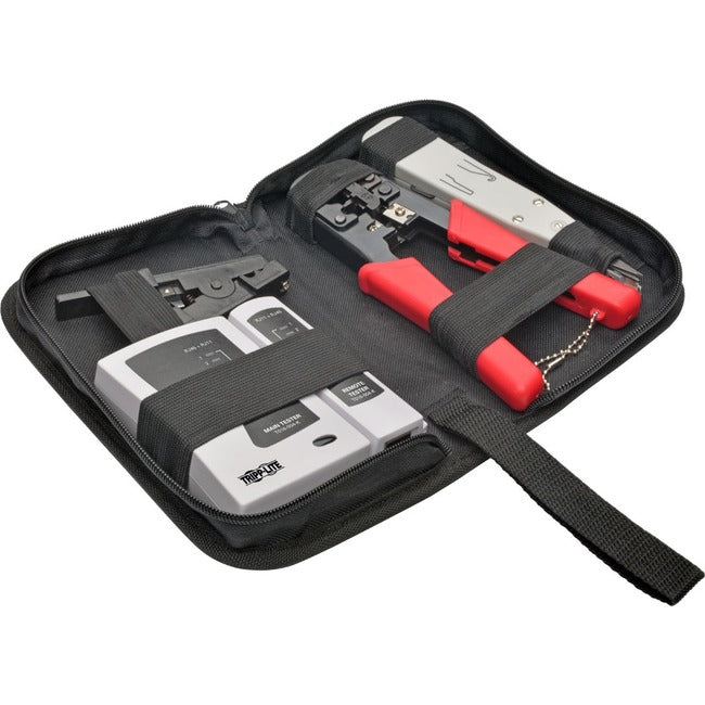 Tripp Lite by Eaton 4 Pc Network Installer Tool Kit w/ Carrying Case RJ11 RJ12 RJ45 - T016-004-K