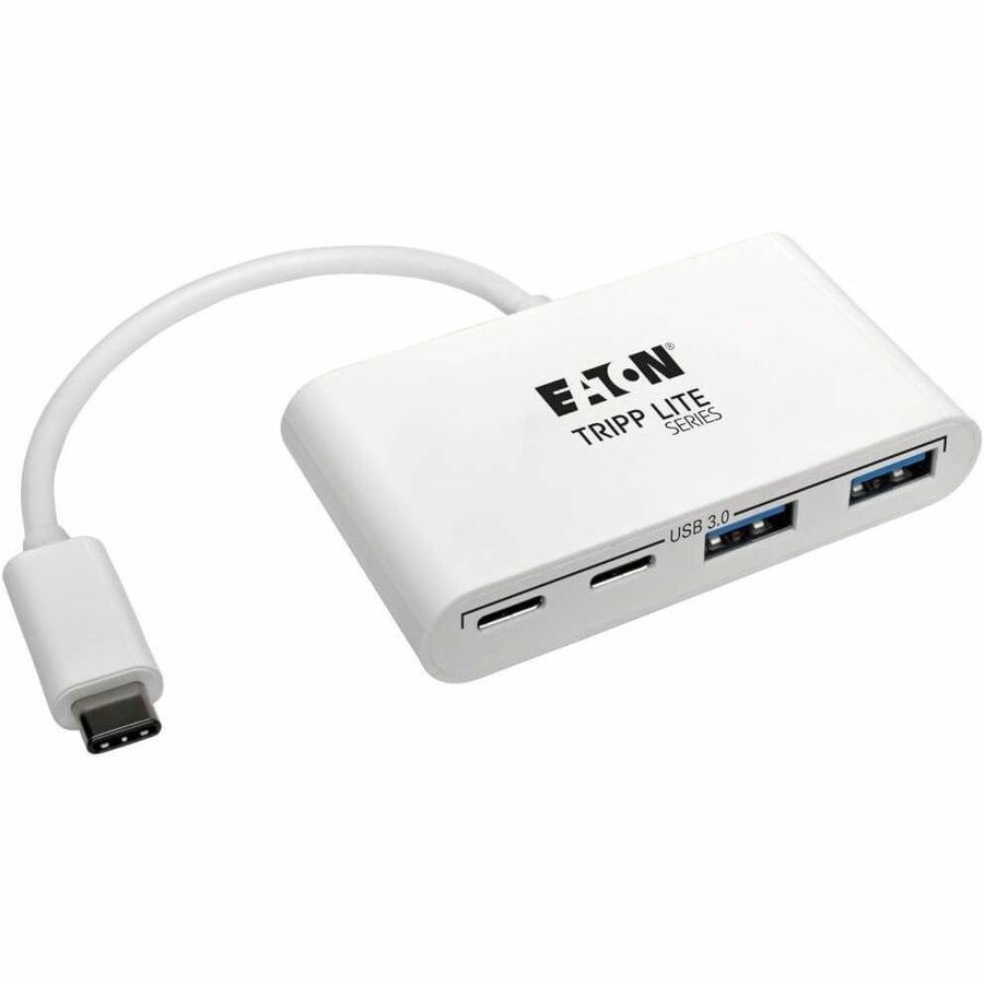 Eaton Tripp Lite Series 4-Port USB-C Hub, USB 3.x (5Gbps), 2x USB-A, 2x USB-C, White - U460-004-2A2C