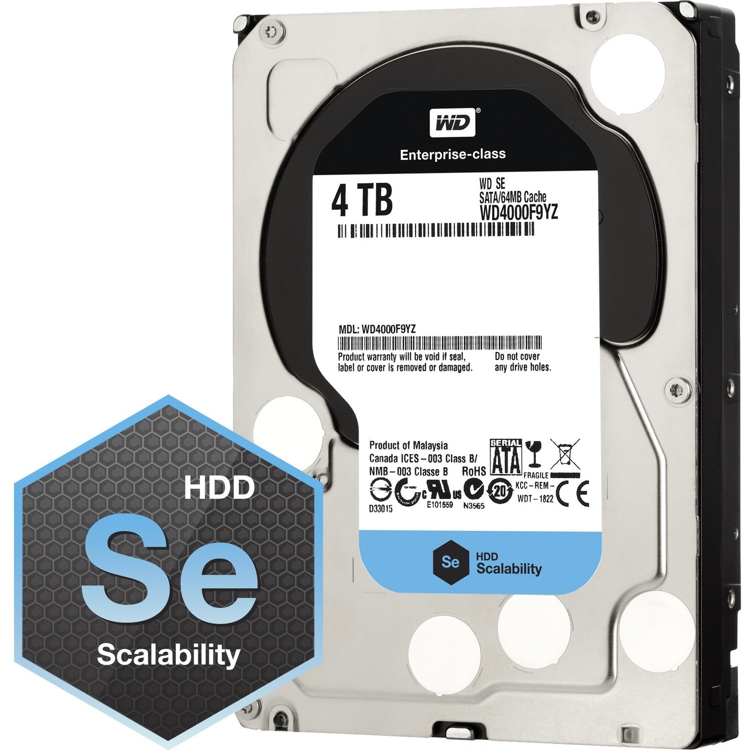 WD WD4000F9YZ 4 TB Hard Drive - 3.5" Internal - SATA (SATA/600) - WD4000F9YZ