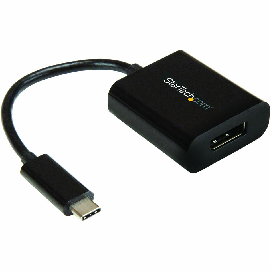 StarTech.com USB C to DisplayPort Adapter 4K 60Hz - USB Type-C to DP 1.4 Monitor Video Converter (DP Alt Mode) - Thunderbolt 3 Compatible - CDP2DP