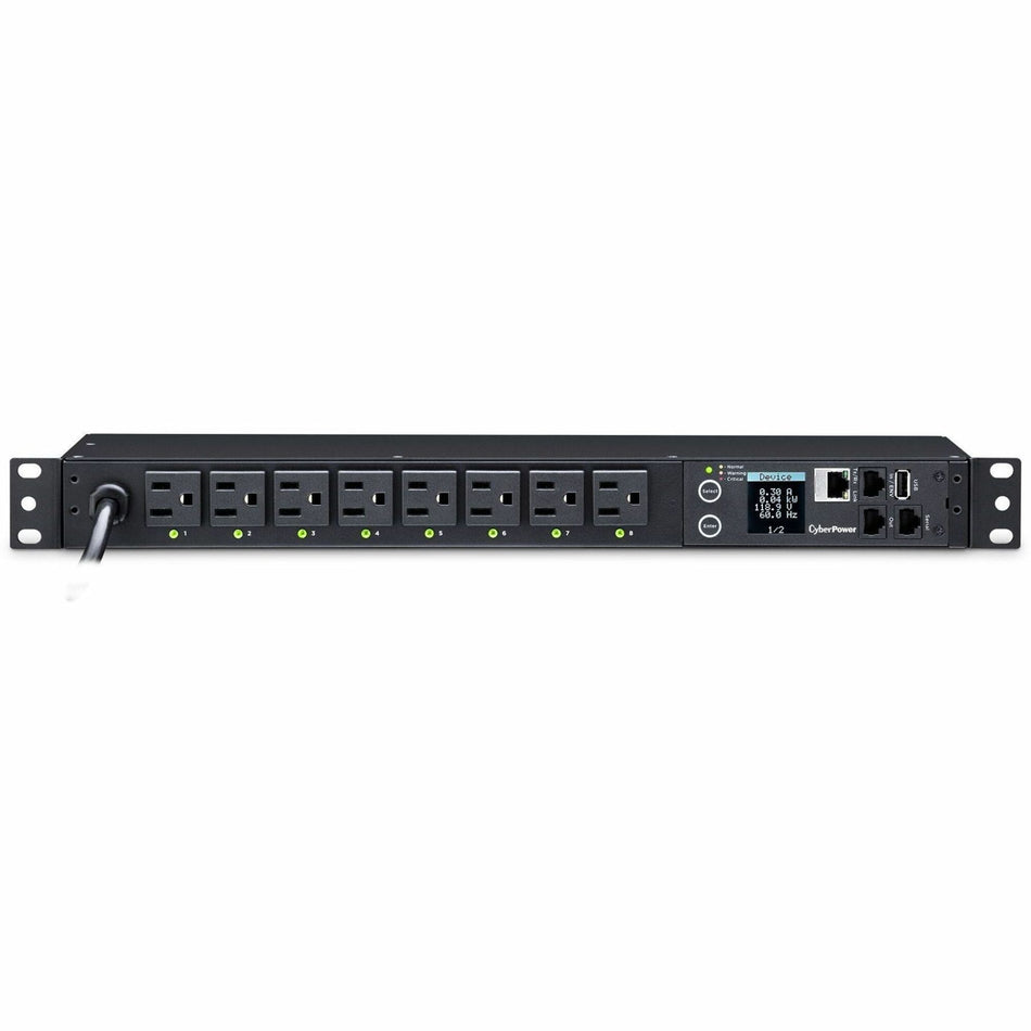 CyberPower PDU81001 100 - 120 VAC 15A Switched Metered-by-Outlet PDU - PDU81001