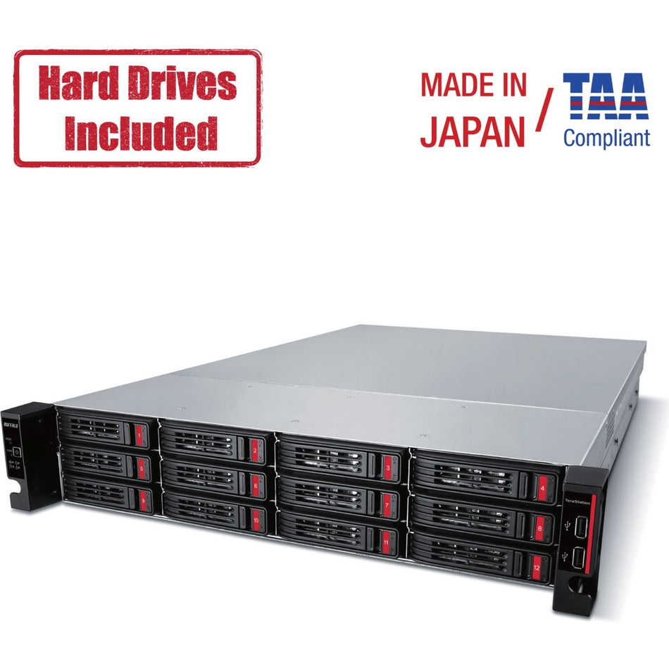 Buffalo TeraStation 51210RH Rackmount 48TB NAS Hard Drives Included - TS51210RH4812