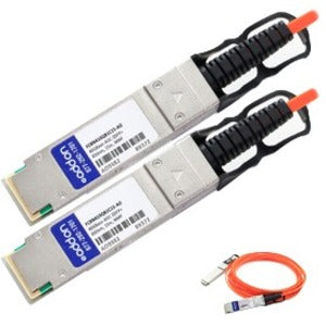 AddOn Finisar FCBN410QB1C15 Compatible TAA Compliant 40GBase-AOC QSFP+ to QSFP+ Direct Attach Cable (850nm, MMF, 15m) - FCBN410QB1C15-AO