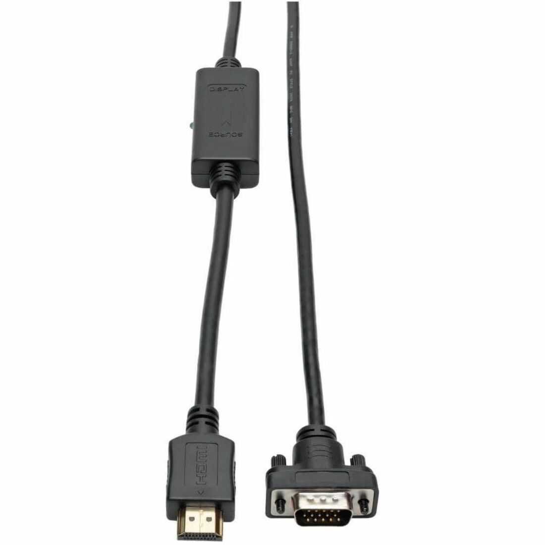 Tripp Lite by Eaton HDMI to VGA Active Adapter Cable (HDMI to Low-Profile HD15 M/M) 3 ft. (0.9 m) - P566-003-VGA