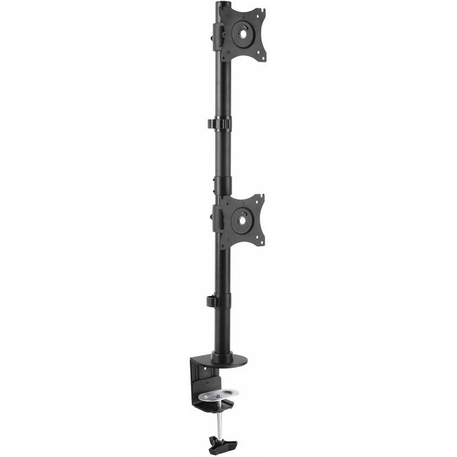 StarTech.com Desk Mount Dual Monitor Mount, Vertical, Steel Dual Monitor Arm, For VESA Mount Monitors up to 27" (22lb/10kg), Adjustable - ARMDUALV