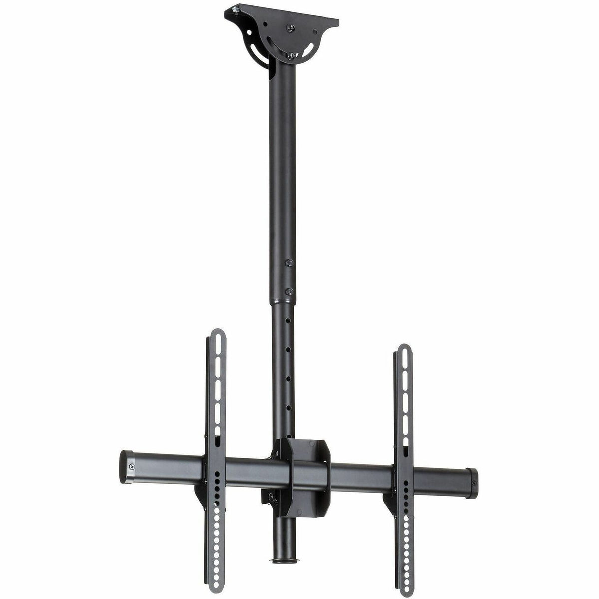 StarTech.com TV Ceiling Mount, Full-Motion Hanging Single Screen Vesa Mount for 32"-75" TVs / Displays - Height Adjustable Telescopic Pole - FPCEILPTBSP