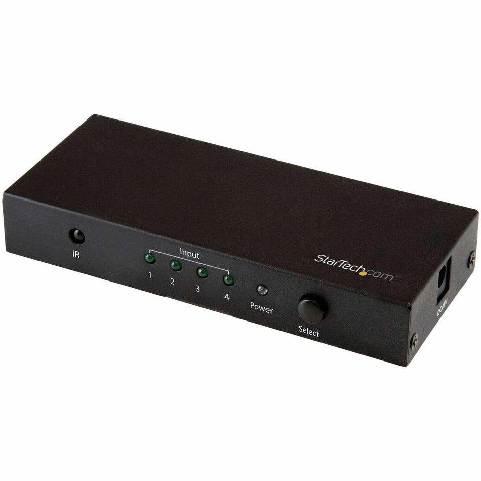 StarTech.com 4 Port HDMI Switch - 4K 60Hz - Supports HDCP - IR - HDMI Selector - HDMI Multiport Video Switcher - HDMI Switcher - VS421HD20