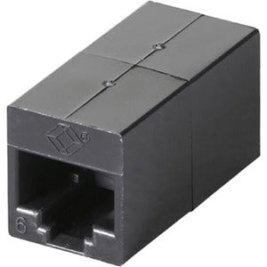 Black Box Cat.6 Coupler - Unhielded, Straight-Pin, Black - FM609