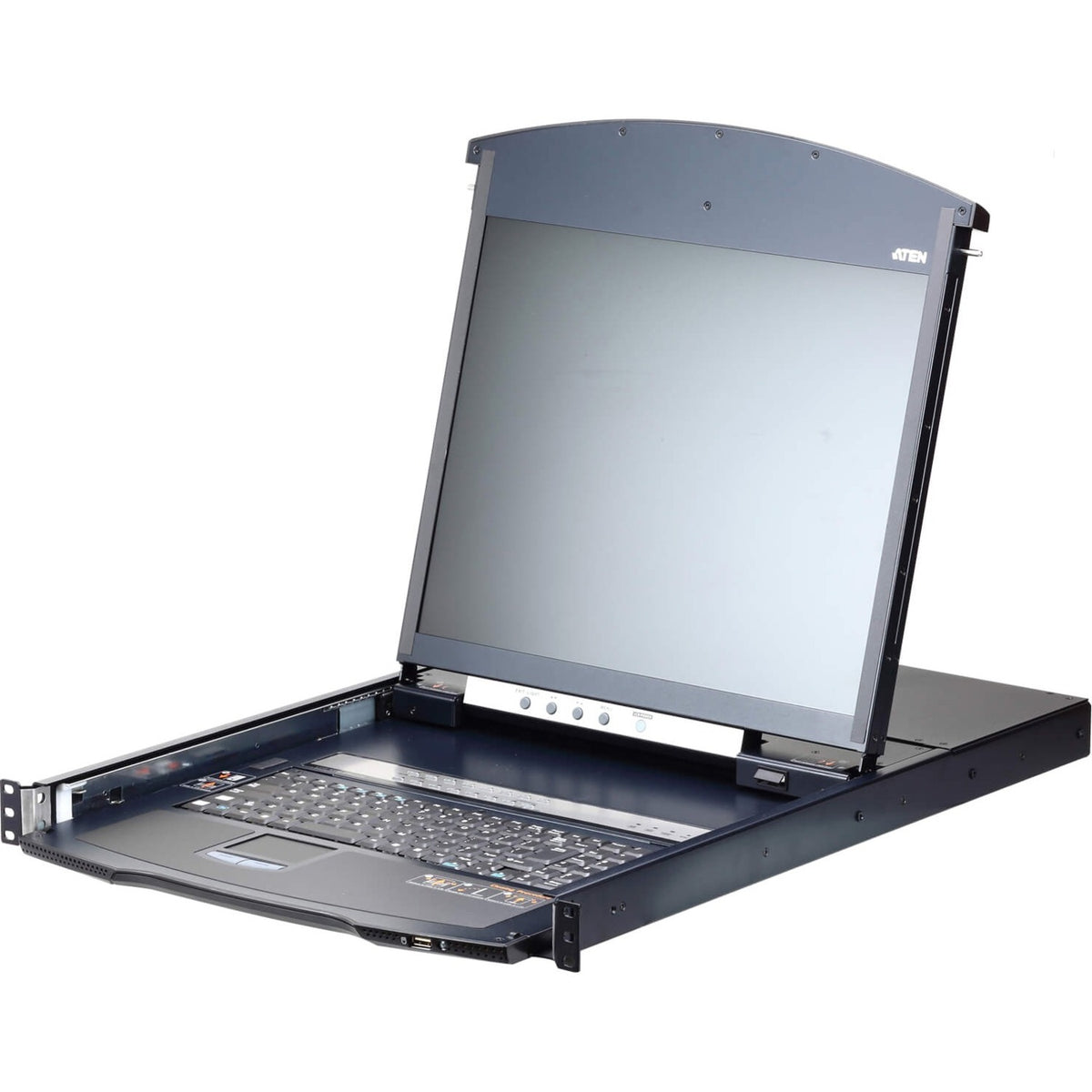 ATEN 16-Port Cat 5 Dual Rail LCD KVM Over IP Switch 1 Local / 1 Remote User Access-TAA Compliant - KL1116VN