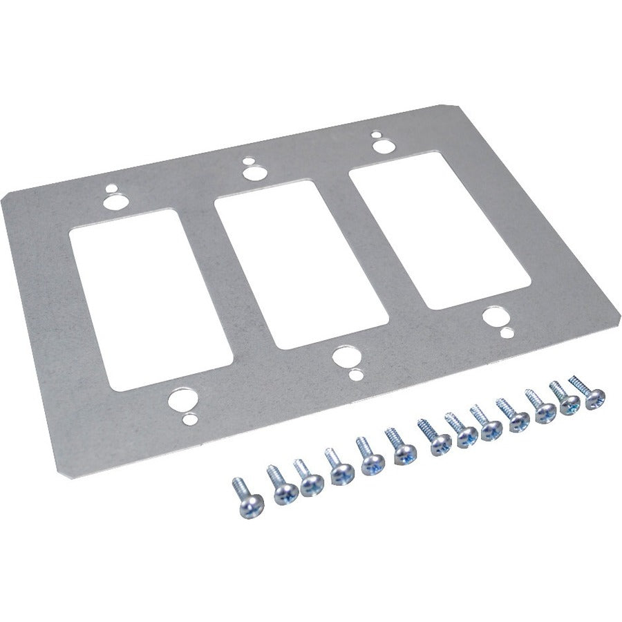 Wiremold RFB9 and RFB11 Series GFI Receptacle Device Plate - RFB119-3GFI