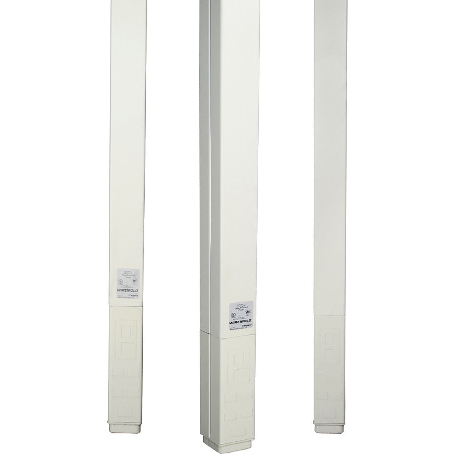 Wiremold 25DTC Series 12' Blank Pole, Ivory - 25DTC-412