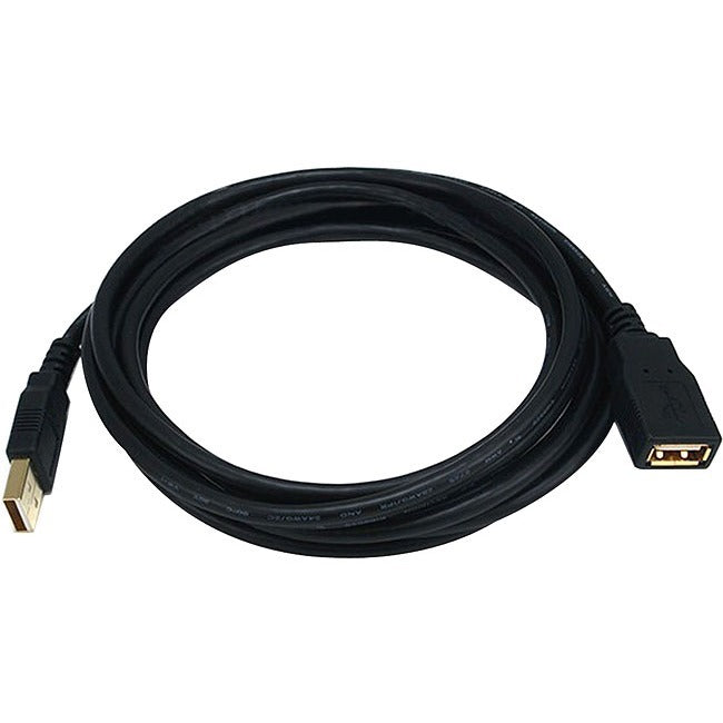 Monoprice 10ft USB 2.0 A Male to A Female Extension 28/24AWG Cable (Gold Plated) - 5434