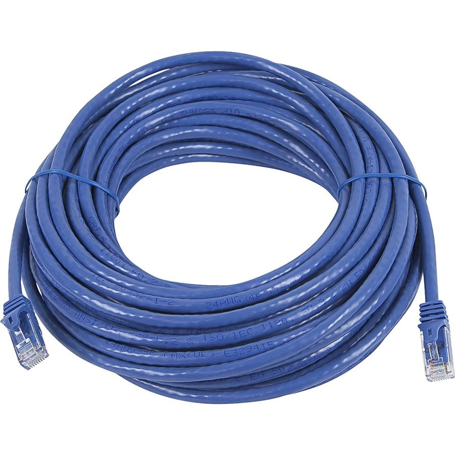 Monoprice FLEXboot Series Cat5e 24AWG UTP Ethernet Network Patch Cable, 25ft Blue - 11285