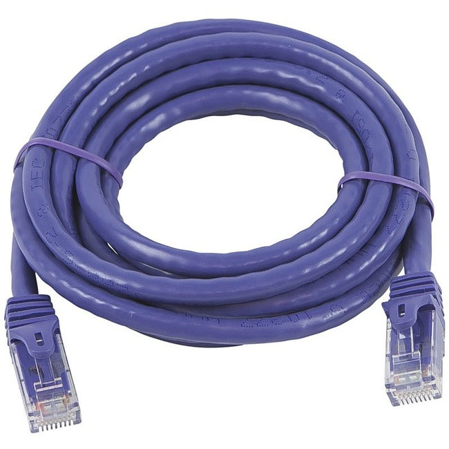 Monoprice FLEXboot Series Cat5e 24AWG UTP Ethernet Network Patch Cable, 7ft Purple - 11387