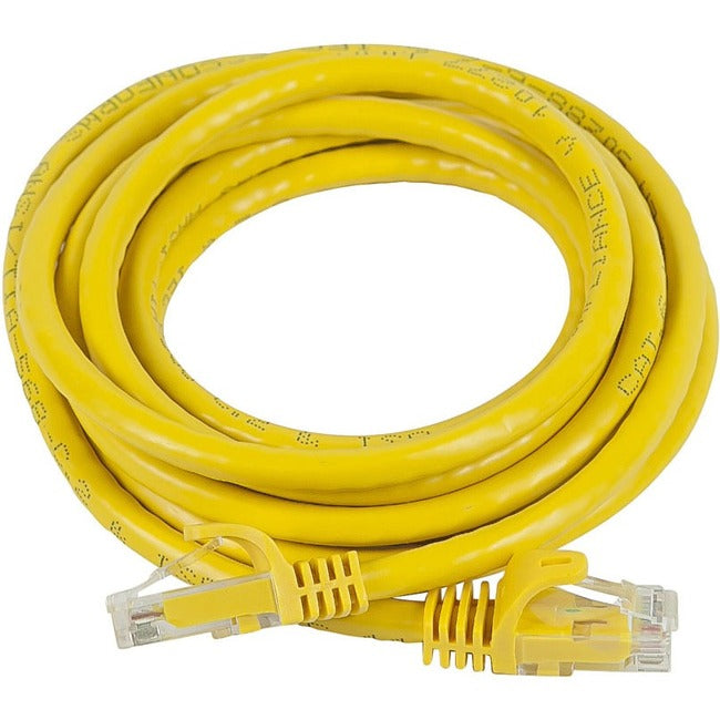 Monoprice FLEXboot Series Cat5e 24AWG UTP Ethernet Network Patch Cable, 7ft Yellow - 11390