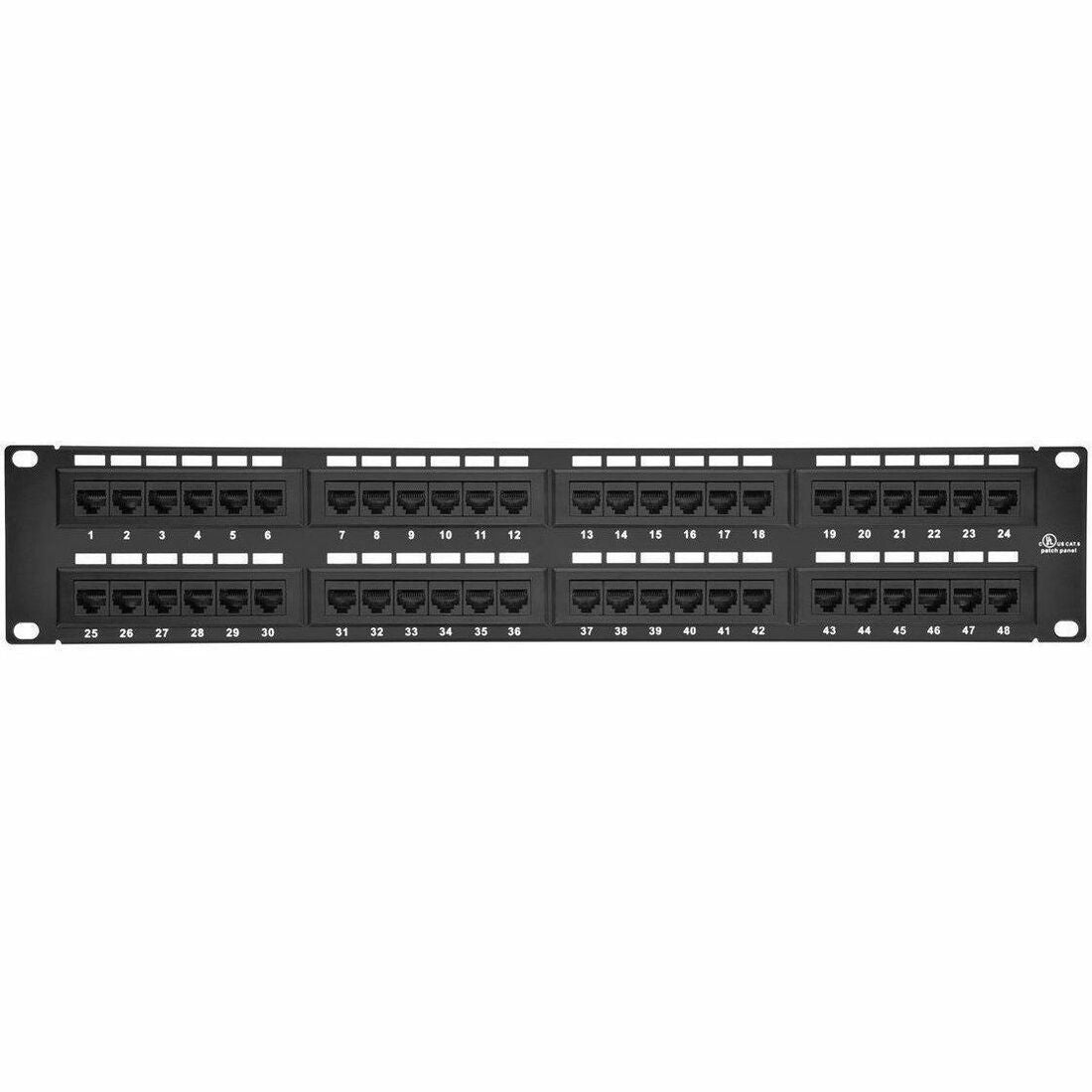 Monoprice 48-port Cat6 Patch Panel, 110 Type (568A/B Compatible) - 7305