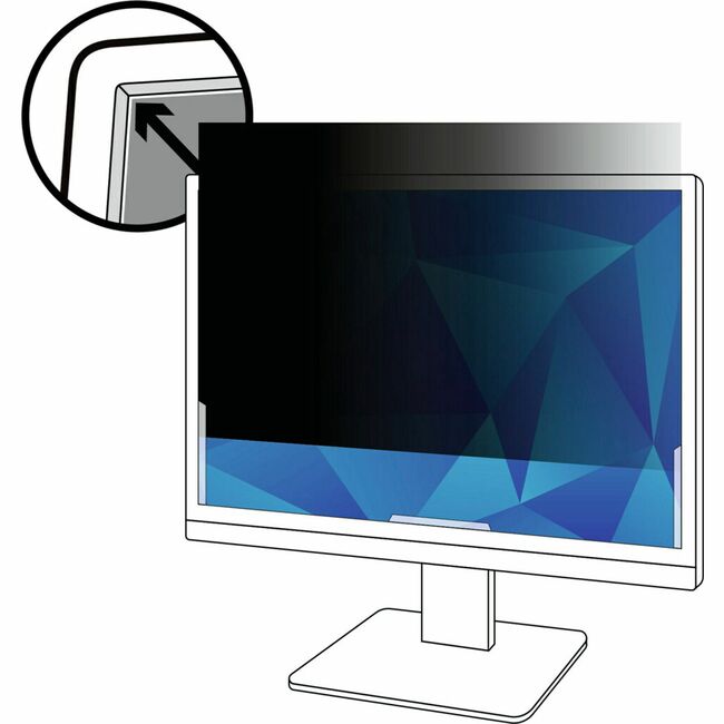 3M&trade; Privacy Filter for 24in Monitor, 16:10, PF240W1B - PF240W1B