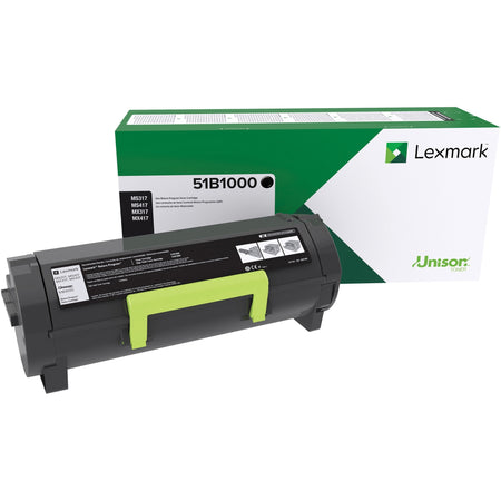 Lexmark Original Laser Toner Cartridge - Black - 1 Each - 51B1000