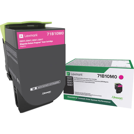 Lexmark Unison Original Laser Toner Cartridge - Magenta - 1 Each - 71B10M0